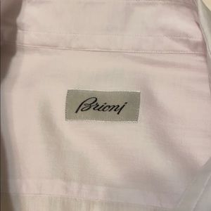 Brioni XXL light pink soft cotton shirt
